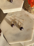 Simple Tahitian Pearl Earrings