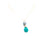 Amazonite Gemstone and Grey Freshwater Pearl Necklace - Maureen's Island Gems