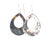 FLOWER-ENGRAVED TAHITIAN BLACK MOTHER OF PEARL TEARDROP SHAPE EARRINGS - Maureen's Island Gems