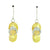 MOTHER OF PEARL FLIP FLOPS WITH CUBIC ZIRCONIA ON STERLING SILVER SET - Maureen's Island Gems
