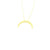 MESMERIZING GOLD-PLATED CRESCENT MOON NECKLACE - Maureen's Island Gems
