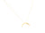 MESMERIZING GOLD-PLATED CRESCENT MOON NECKLACE - Maureen's Island Gems