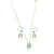 MOTHER OF PEARL FLIP FLOPS WITH CUBIC ZIRCONIA ON STERLING SILVER SET - Maureen's Island Gems
